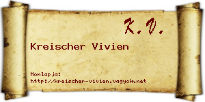 Kreischer Vivien névjegykártya