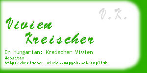 vivien kreischer business card